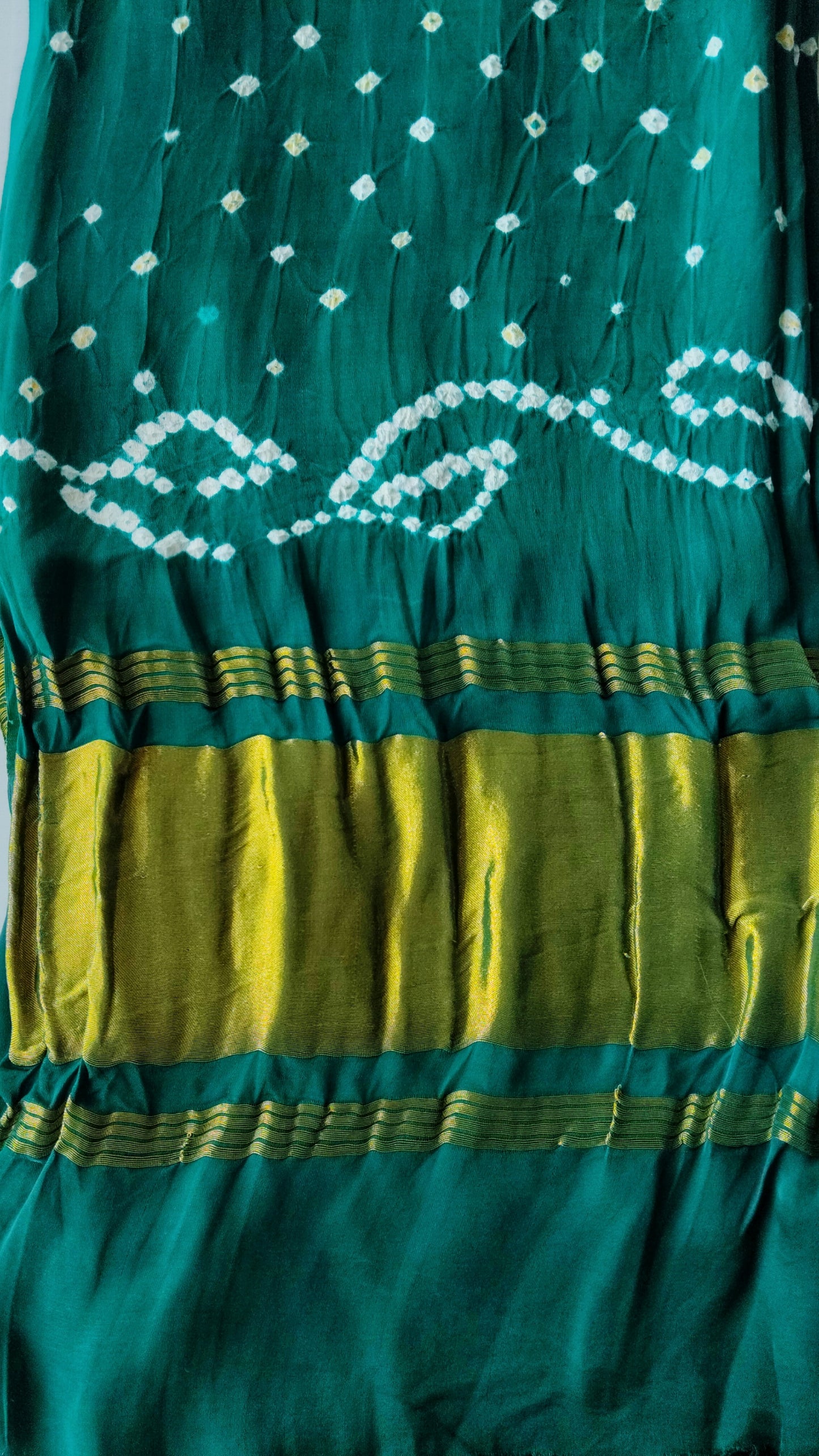Emerald Green bandhej Dupatta - Tiasha