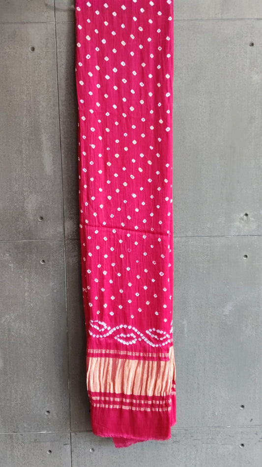 Rani Pink bandhej Dupatta - Tiasha 