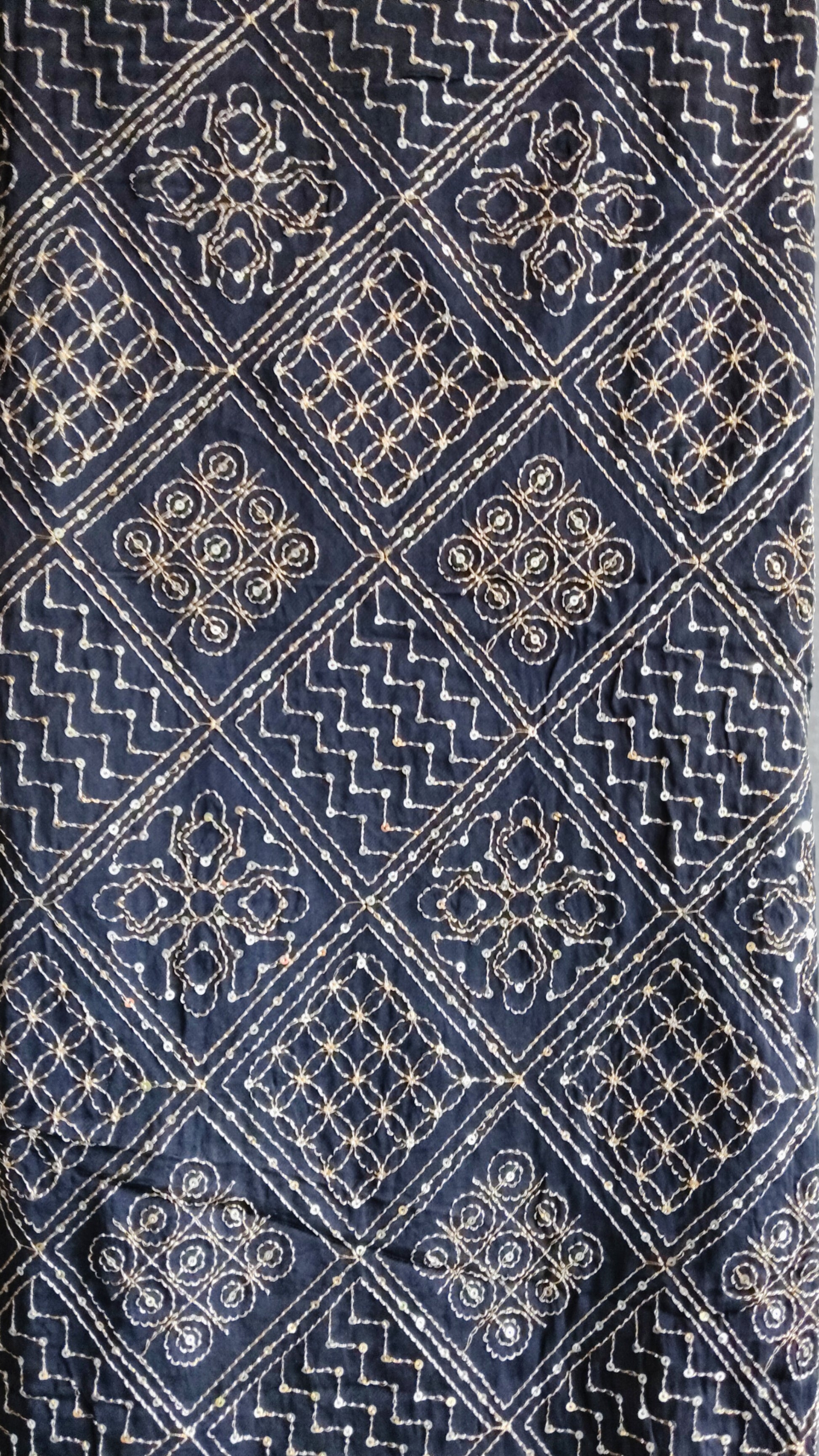 Black Vintage Dupatta - Tiasha 